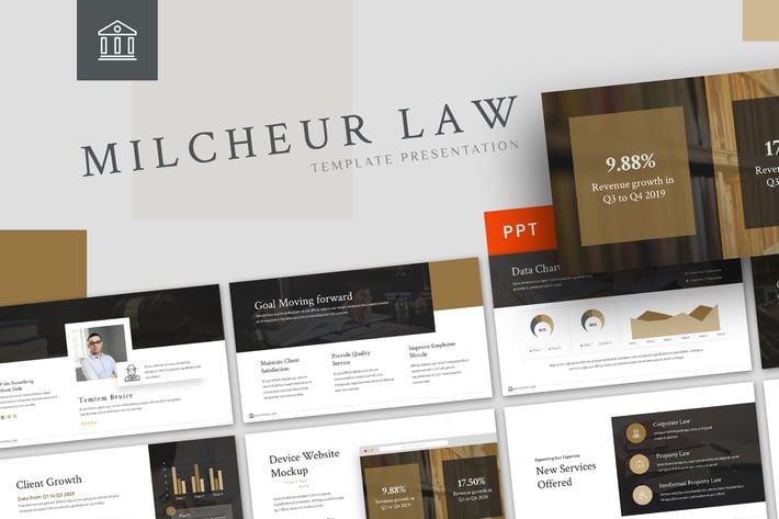 Milcheur - Law Powerpoint Template