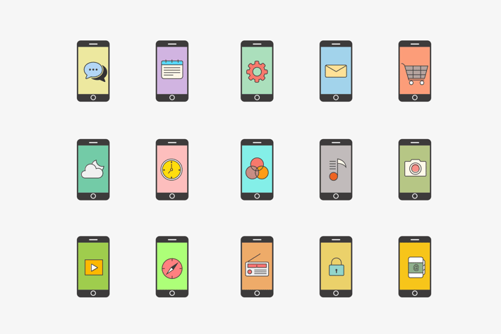 15 iPhone App Concept Icons