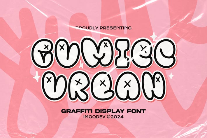 Gumiec Urban - Graffiti Bubble Font