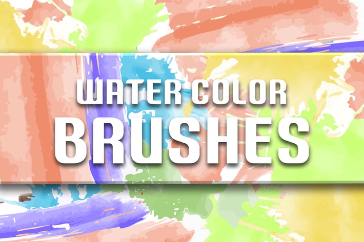 Watercolor Brush Stroke Bundle for Illustrator