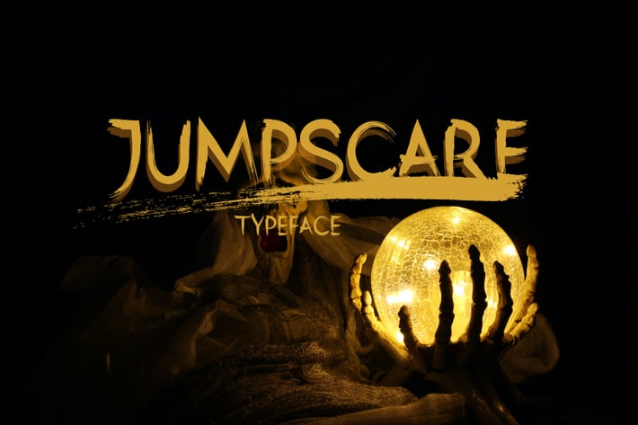 Jumpscare - Handbrush Font