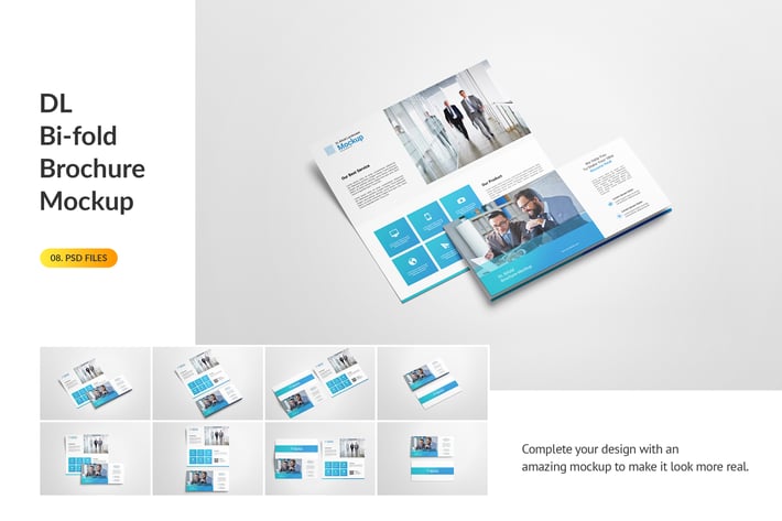 Dl Bifold Brochure Mockup