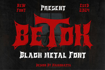 Betok - Black Metal Font