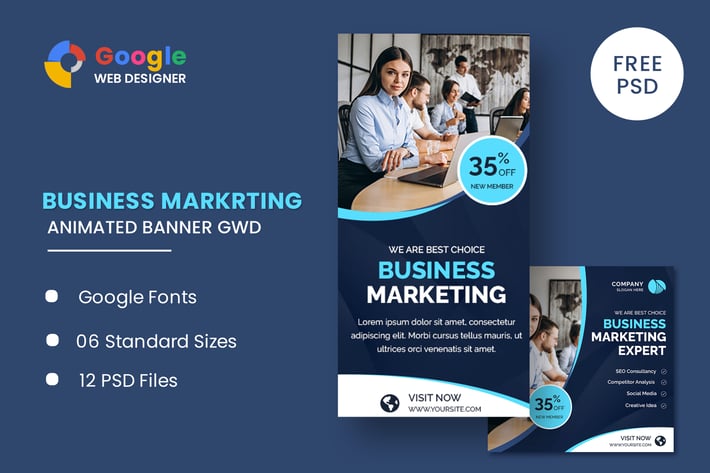 Marketing Animated Banner Google Web Designer