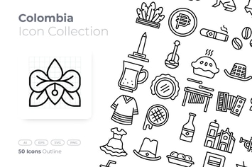 Colombia Outline Icon