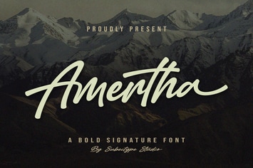 Amertha - Bold Script Font