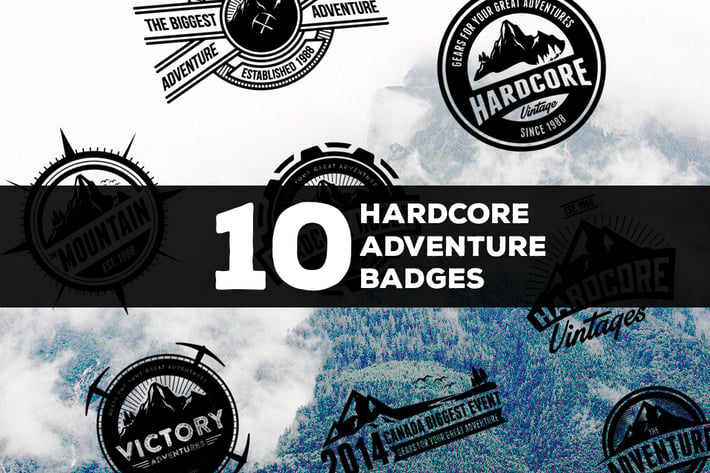 10 Hardcore Adventure Logos & Badges