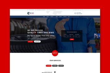 Car Rims & Tyres PSD Template