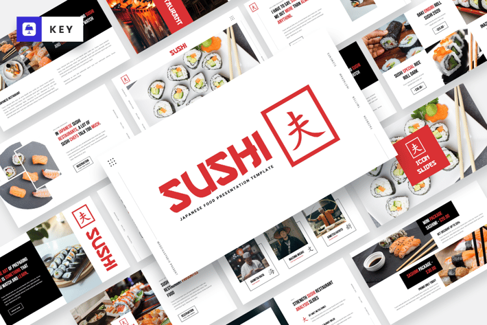 SUSHI - Japanese Food Keynote Template