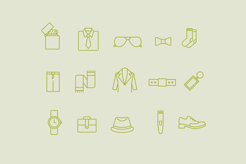 15 Mens Accessories Icons