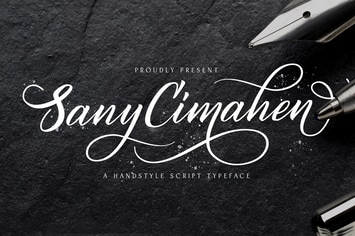 Sany Cimahen - Handwritten Font