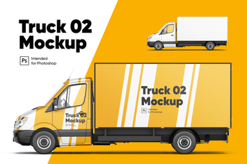 Truck 02 Mockup