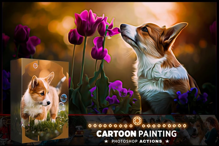 Cartoon Oil Photoshop Action 