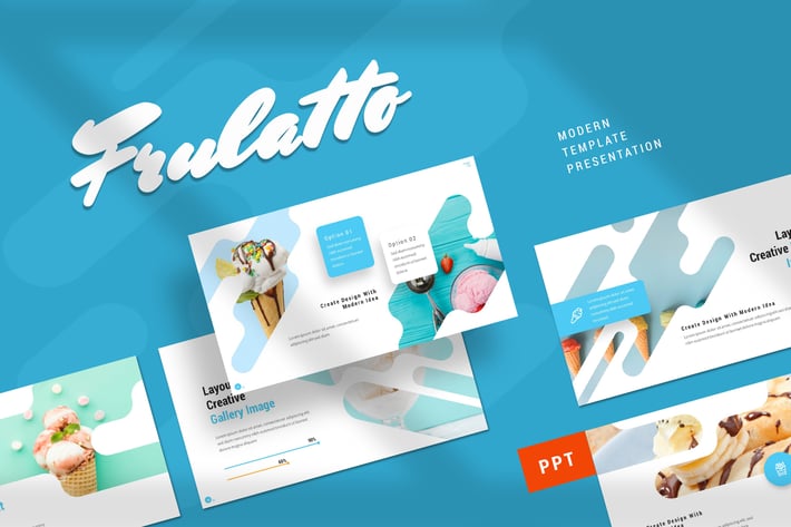 Frulatto - Ice Cream Powerpoint Template
