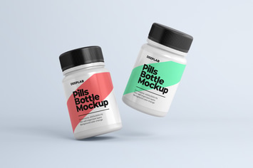 Medical Pill Bottle Mockup