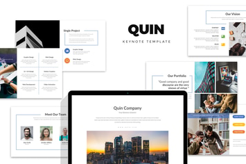 Quin : Clean & Minimal Company Profile Keynote