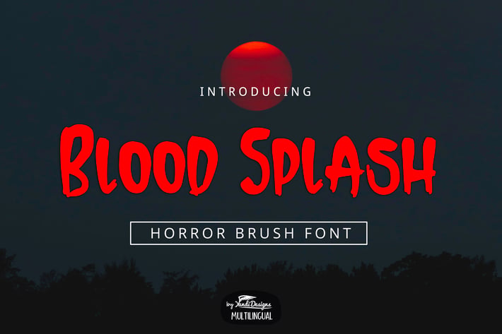 Blood Splash Font