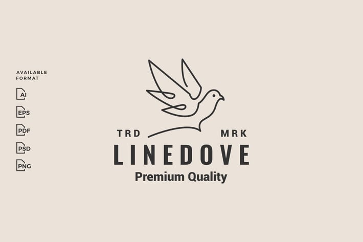 Dove Hipster Logo