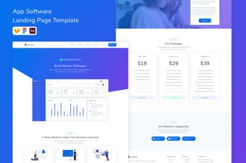 App Software Landing Page Template 