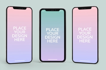 High quality mobile phone mockup design