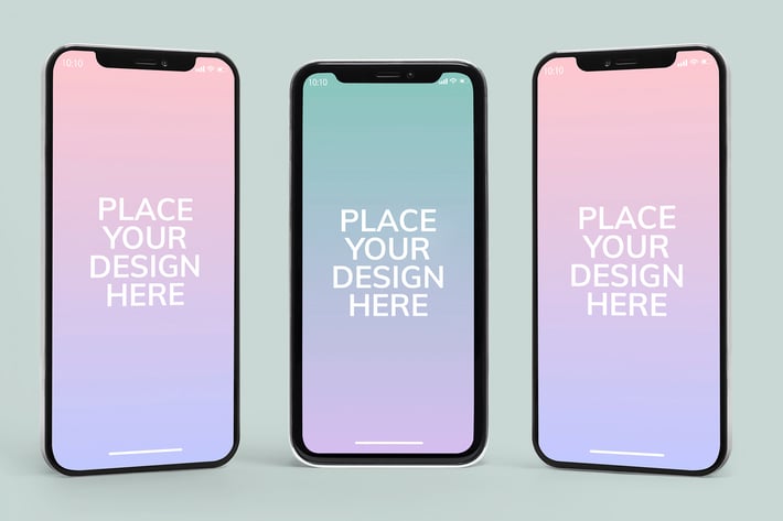 High quality mobile phone mockup design