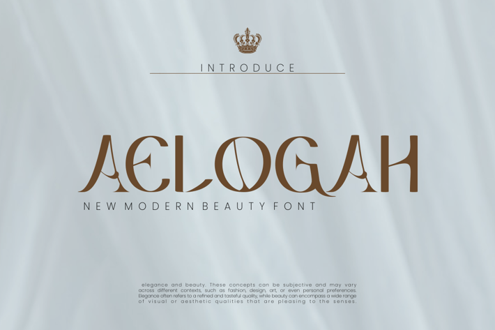 Aelogah - Modern Beauty Font