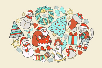 Cozy Christmas Doodles