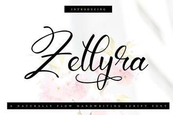 Zellyra | Naturally Flow Handwriting Script Font