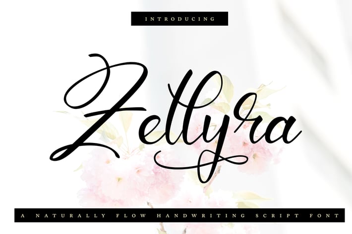 Zellyra | Naturally Flow Handwriting Script Font