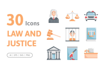 30 Law and Justice Icons