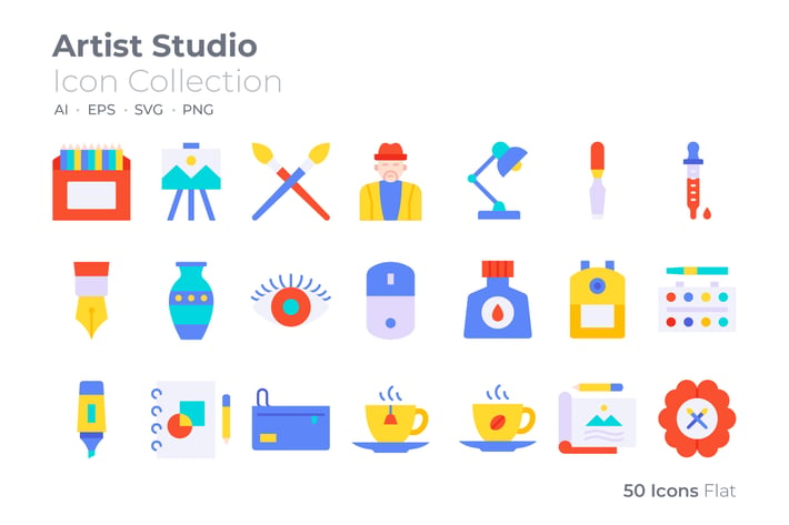 Artist Studio Color Icon