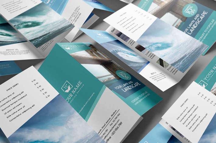 US Letter | Tri-Fold Brochure Mock-up