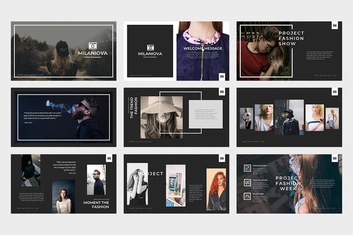 Milaniova : Fashion Powerpoint Presentation