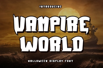 Vampire World - Halloween Display Font