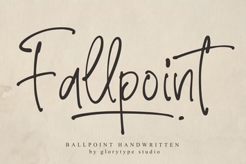 Fallpoint Ballpoint Handwritten Font