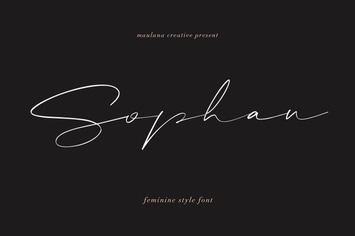 Sophan Calligraphy Font