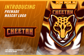 Cheetah - Mascot Esport Logo Template