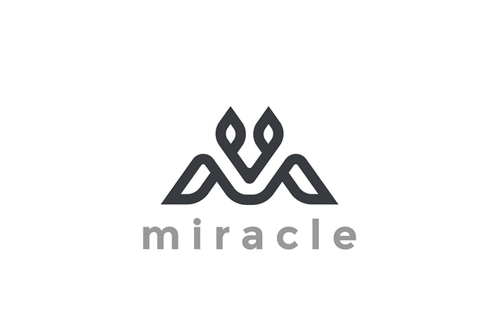 Logo Letter M Luxury Linear design style