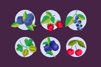 Very Berries Badges