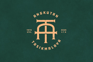 AT Vintage Monogram Logo