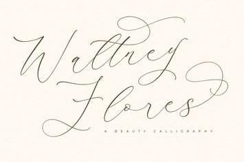 Waltney Flores Modern Calligraphy Font