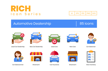 Car Dealership Icons