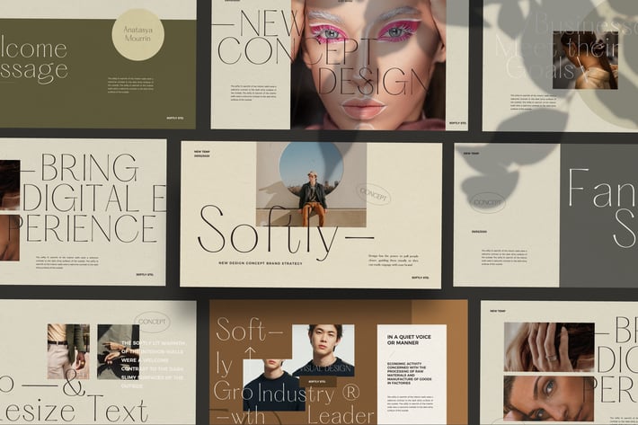 Softly - Lookbook Style Design Powerpoint