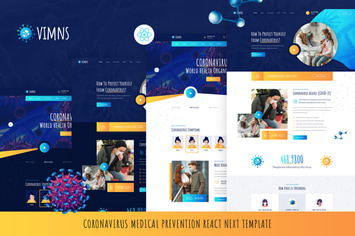 Vimns - React Next Coronavirus Medical Prevention