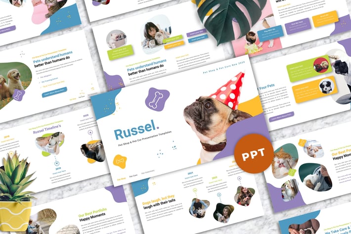 Russel - Pet Care Powerpoint Templates