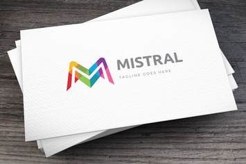 Mistral Letter M Logo Template