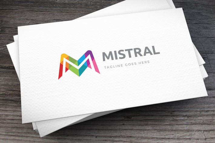 Mistral Letter M Logo Template