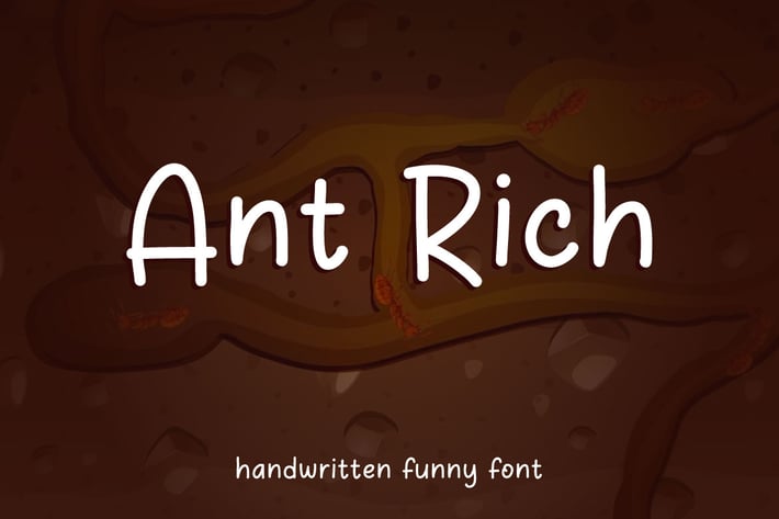 Ant Rich - Comic Funny Font