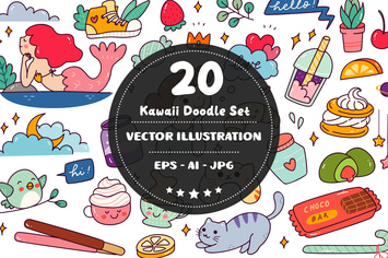 Kawaii Doodle Set