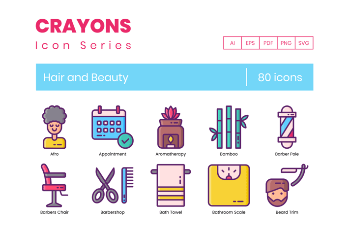 Hair & Beauty Icons